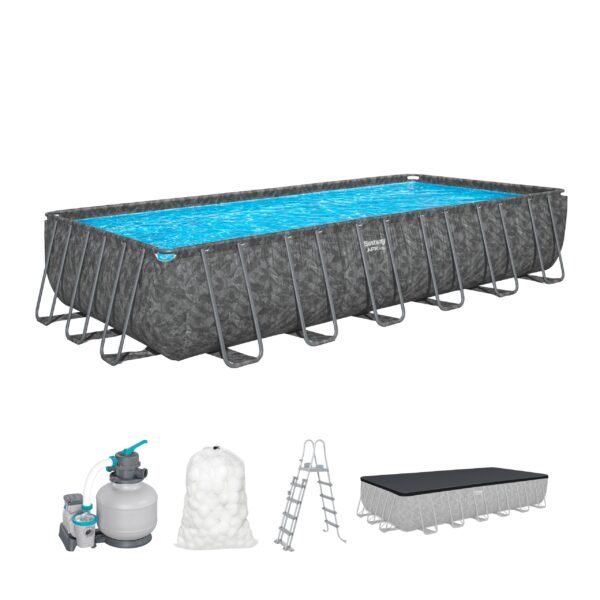 Bestway Pool-Set Rechteckig 732x366x132 cm